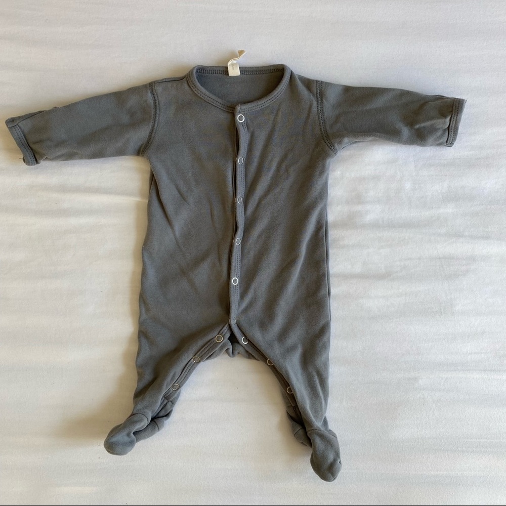 Blue Quincy Mae Footed Pajama